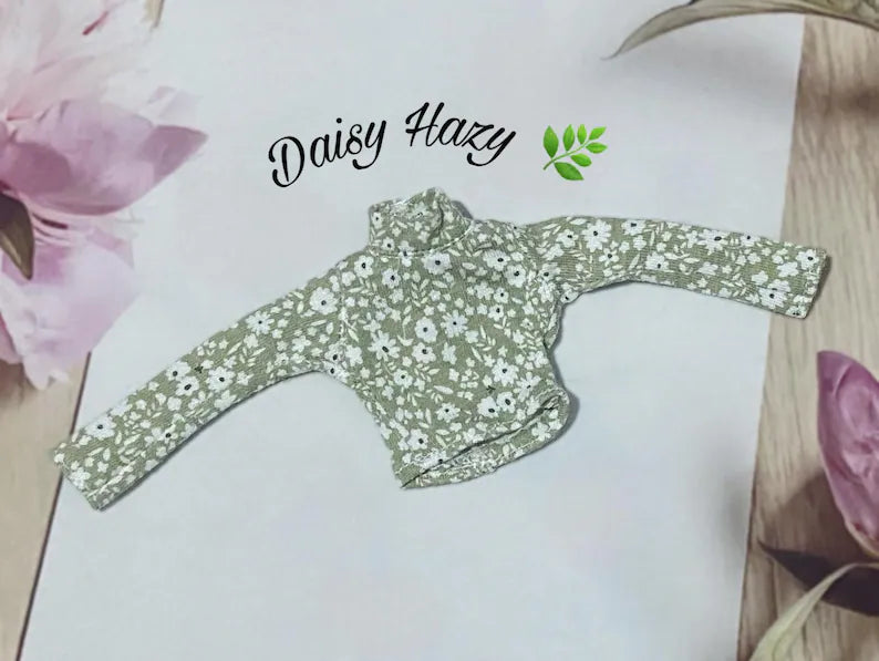 Pitkähihainen Turtleneck 1:6-nukeille (Pullip, Obitsu, Pure Neemo, Barbie)